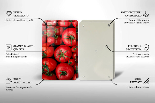 Zaščitna plošča za štedilnik Paradižnik