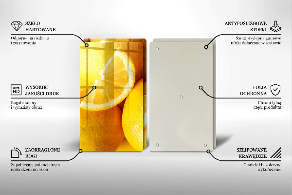 Zaščitna plošča za štedilnik Sočne limone