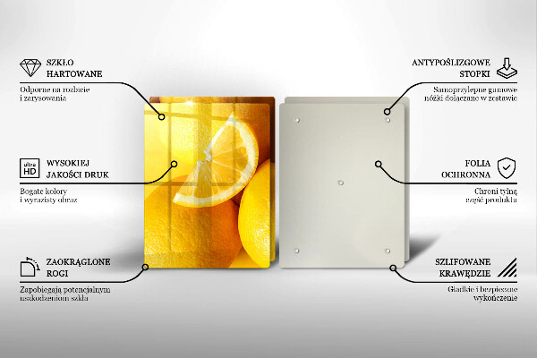 Zaščitna plošča za štedilnik Sočne limone