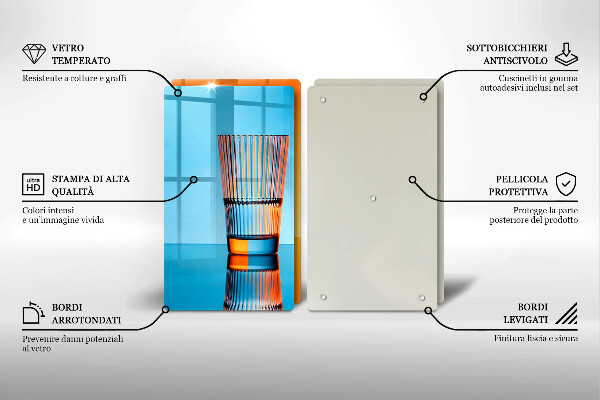 Zaščitna plošča za štedilnik Dva kozarca vode