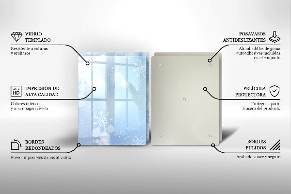 Zaščitna plošča za štedilnik Zimska tekstura