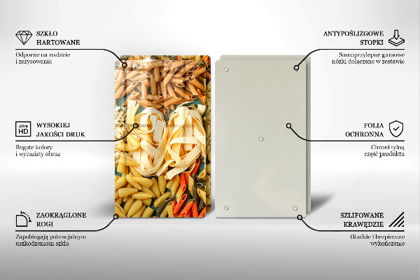 Zaščitna plošča za štedilnik Različne vrste testenin