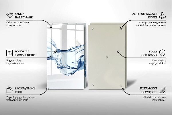 Zaščitna plošča za štedilnik Kristalna voda