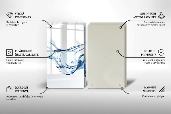 Zaščitna plošča za štedilnik Kristalna voda