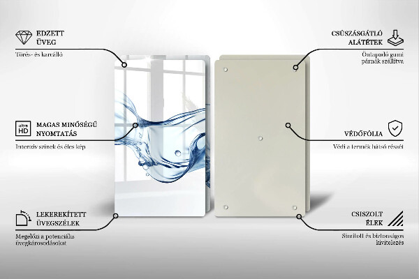 Zaščitna plošča za štedilnik Kristalna voda