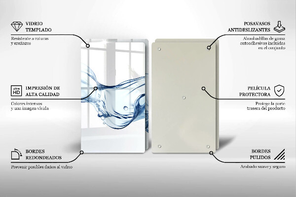 Zaščitna plošča za štedilnik Kristalna voda