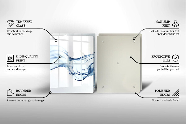 Zaščitna plošča za štedilnik Kristalna voda