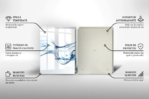 Zaščitna plošča za štedilnik Kristalna voda