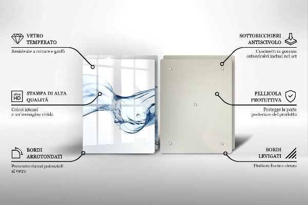 Zaščitna plošča za štedilnik Kristalna voda