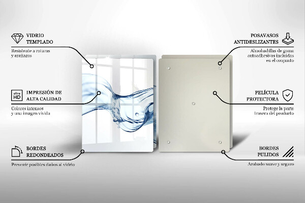 Zaščitna plošča za štedilnik Kristalna voda