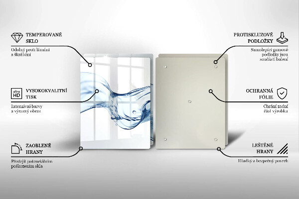 Zaščitna plošča za štedilnik Kristalna voda