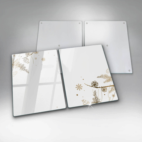 Zaščitna plošča za štedilnik Zimski okraski