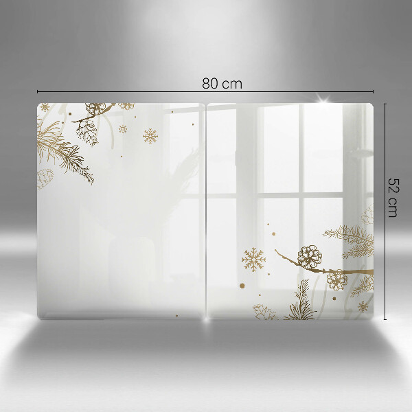 Zaščitna plošča za štedilnik Zimski okraski