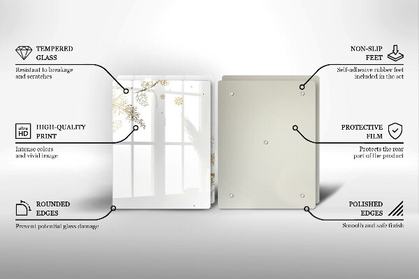 Zaščitna plošča za štedilnik Zimski okraski