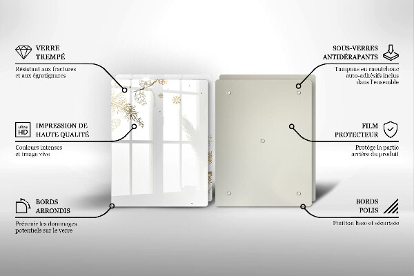 Zaščitna plošča za štedilnik Zimski okraski