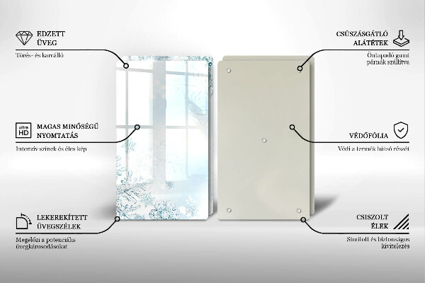 Zaščitna plošča za štedilnik Snežinka