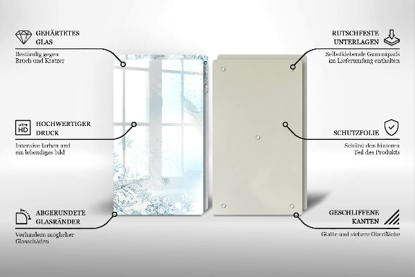 Zaščitna plošča za štedilnik Snežinka