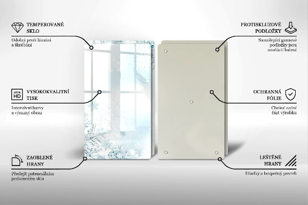 Zaščitna plošča za štedilnik Snežinka