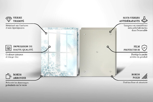 Zaščitna plošča za štedilnik Snežinka