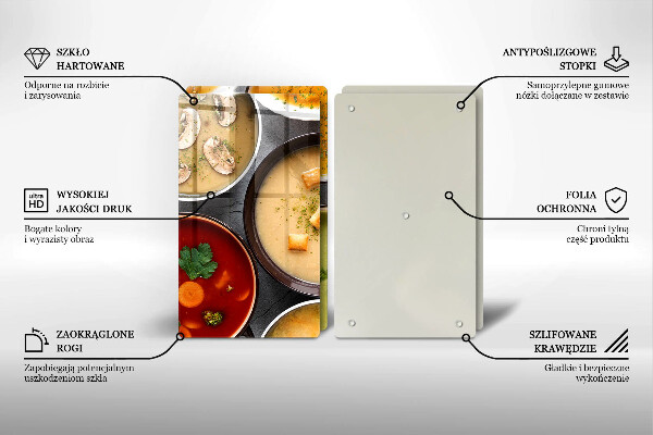 Zaščitna plošča za štedilnik Pisane juhe