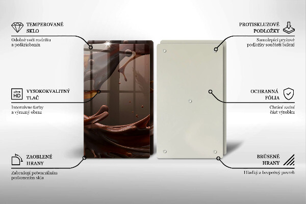 Zaščitna plošča za štedilnik Tekoča čokolada