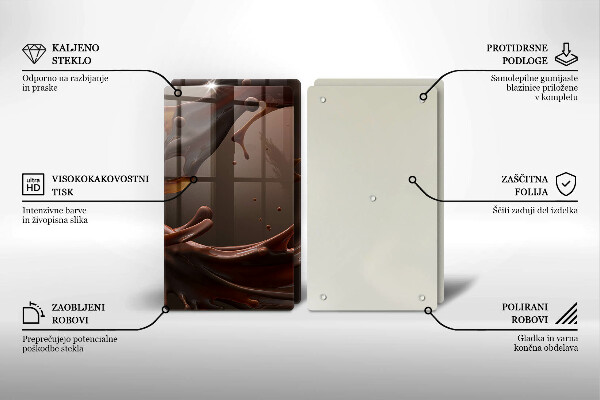 Zaščitna plošča za štedilnik Tekoča čokolada