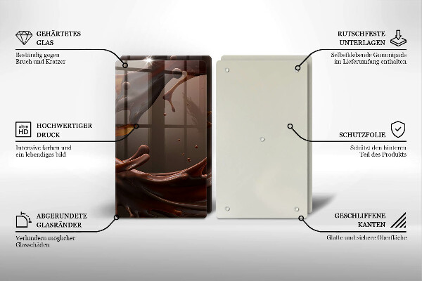 Zaščitna plošča za štedilnik Tekoča čokolada