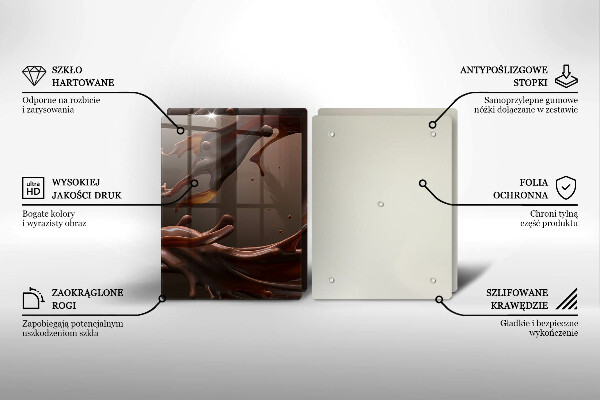 Zaščitna plošča za štedilnik Tekoča čokolada