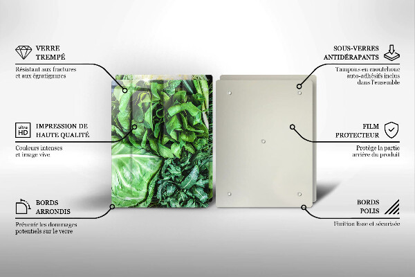 Zaščitna plošča za štedilnik Zelena zelenjava