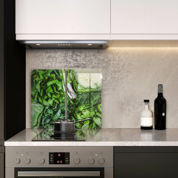 Zaščitna plošča za štedilnik Zelena zelenjava