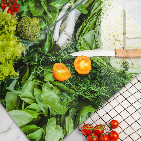 Zaščitna plošča za štedilnik Zelena zelenjava