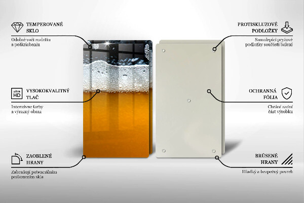 Zaščitna plošča za štedilnik Pijte pivsko peno