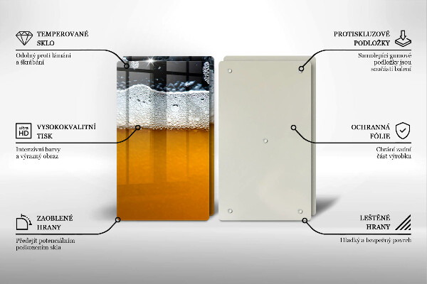 Zaščitna plošča za štedilnik Pijte pivsko peno