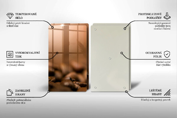 Zaščitna plošča za štedilnik Kavna zrna