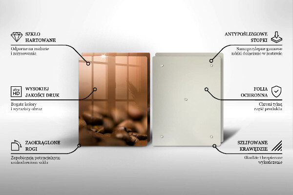 Zaščitna plošča za štedilnik Kavna zrna