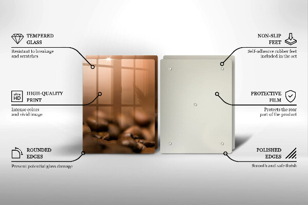 Zaščitna plošča za štedilnik Kavna zrna