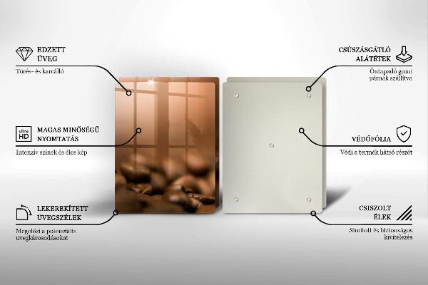 Zaščitna plošča za štedilnik Kavna zrna