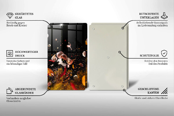 Zaščitna plošča za štedilnik Pekoče začimbe