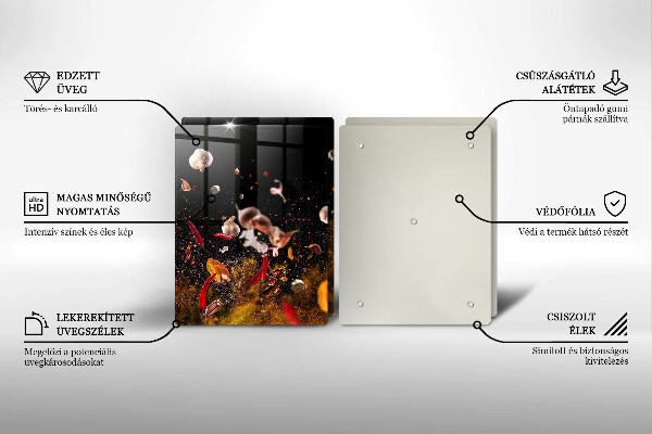 Zaščitna plošča za štedilnik Pekoče začimbe