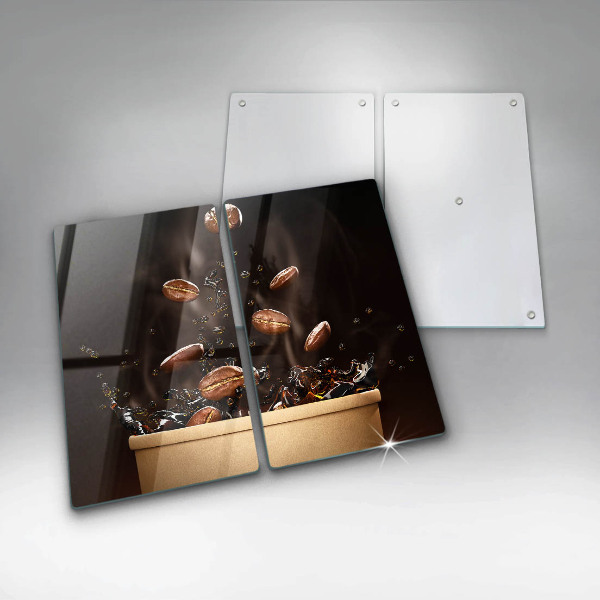 Zaščitna plošča za štedilnik Vroča kavna zrna