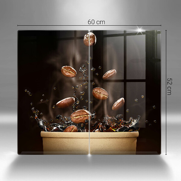 Zaščitna plošča za štedilnik Vroča kavna zrna