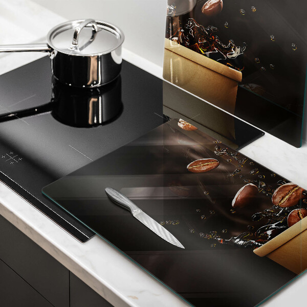 Zaščitna plošča za štedilnik Vroča kavna zrna