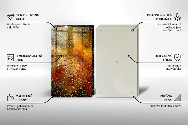 Zaščitna plošča za štedilnik Pisane začimbe