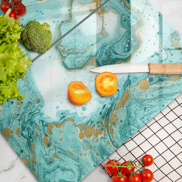 Zaščitna plošča za štedilnik Modra abstrakcija