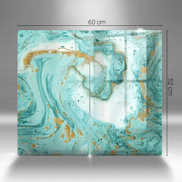 Zaščitna plošča za štedilnik Modra abstrakcija