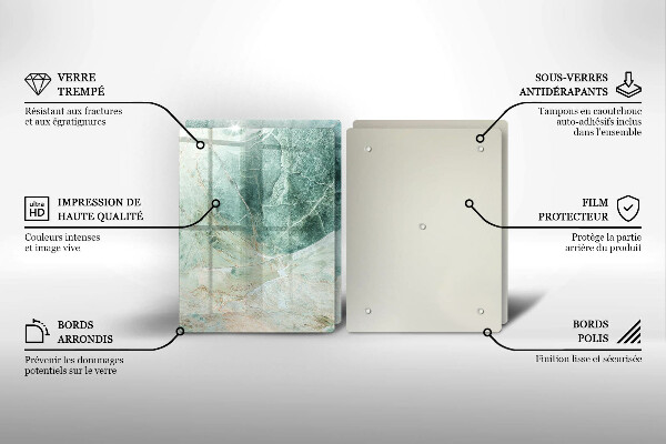 Zaščitna plošča za štedilnik Kamnita struktura