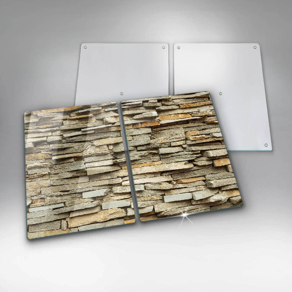 Zaščitna plošča za štedilnik Dekorativni kamni