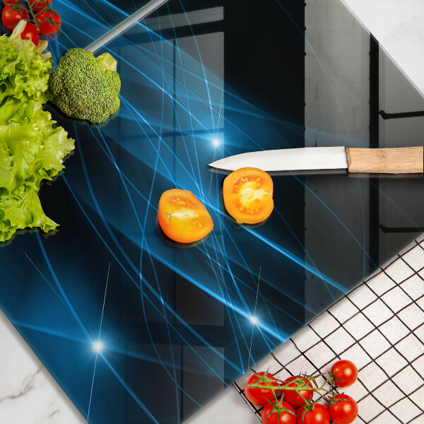 Zaščitna plošča za štedilnik Abstraktni modri dim