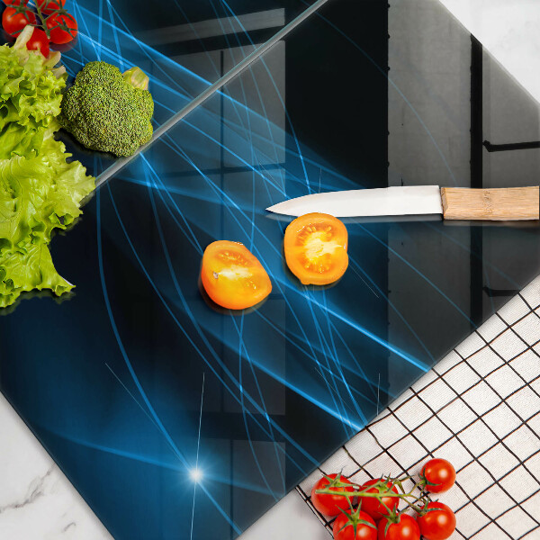 Zaščitna plošča za štedilnik Abstraktni modri dim