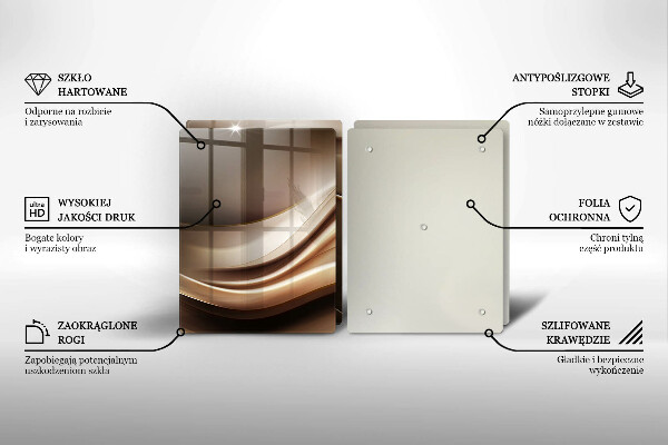 Zaščitna plošča za štedilnik Abstrakcija nežne linije